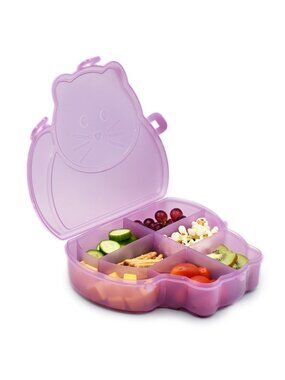 Melii Cat Shape Snackle Box With 7 Adjustable Compartments on-the-go!, NWT